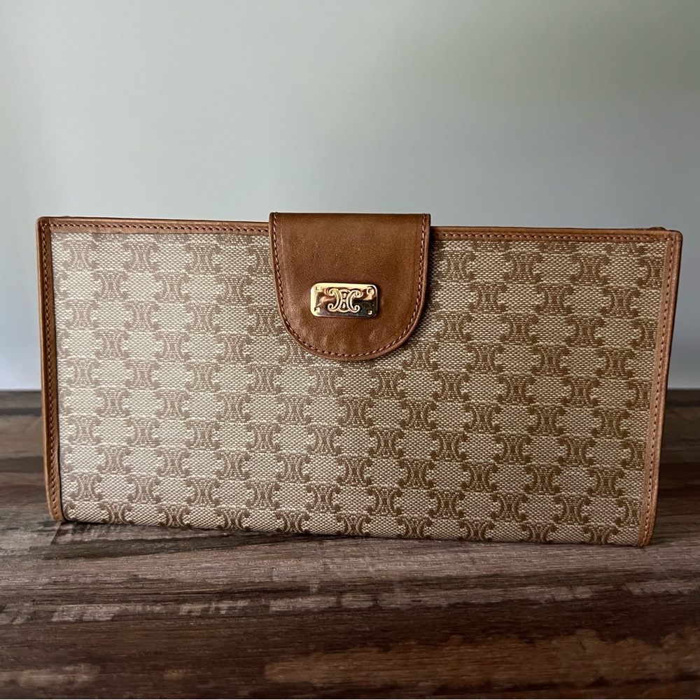 Celine Triomphe Leather Wallet - Picture 1 of 5